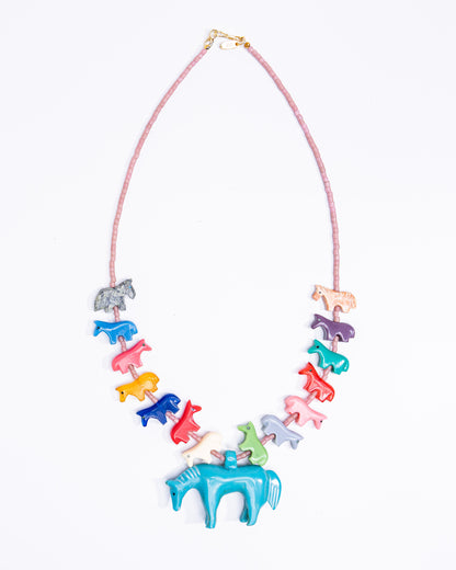 Fetish Horse Necklace