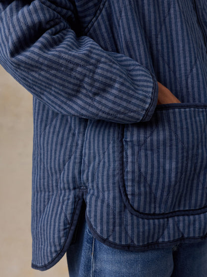 Topsail Quilted Jacket - Riverline Stripe