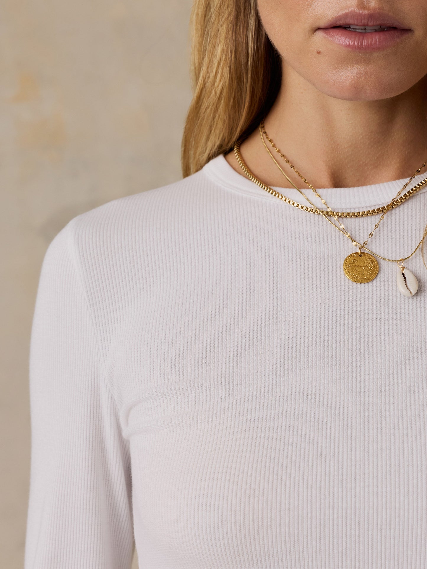 Featherweight Freestyle Layering Crew - White