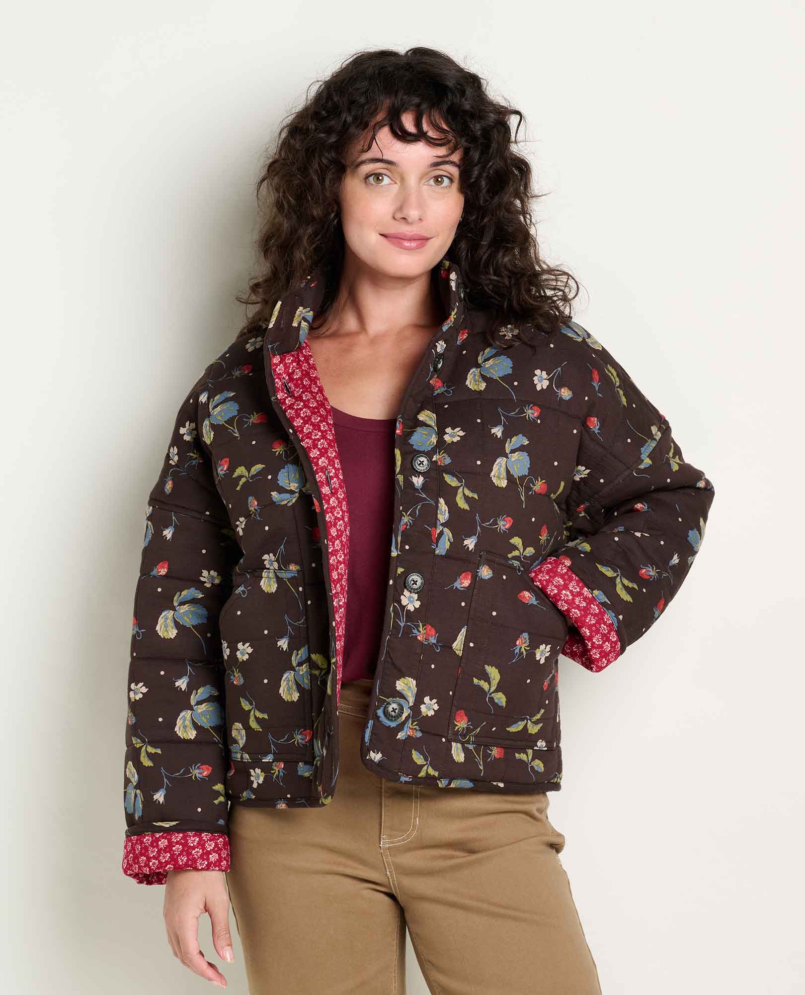 Organic Cotton Quilted Jacket with Recycled Insulation