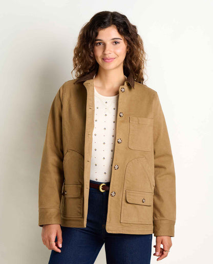 Women's Organic Cotton Balsam Denim Barn Jacket | Chore Coat