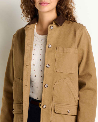 Women's Organic Cotton Balsam Denim Barn Jacket | Chore Coat