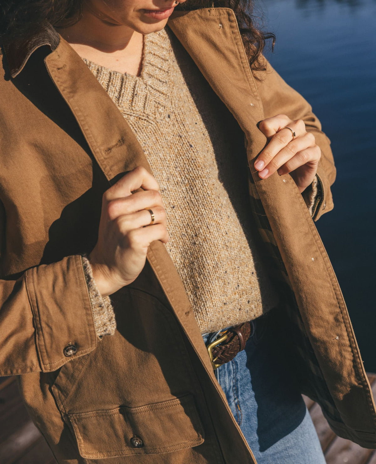 Women's Organic Cotton Balsam Denim Barn Jacket | Chore Coat