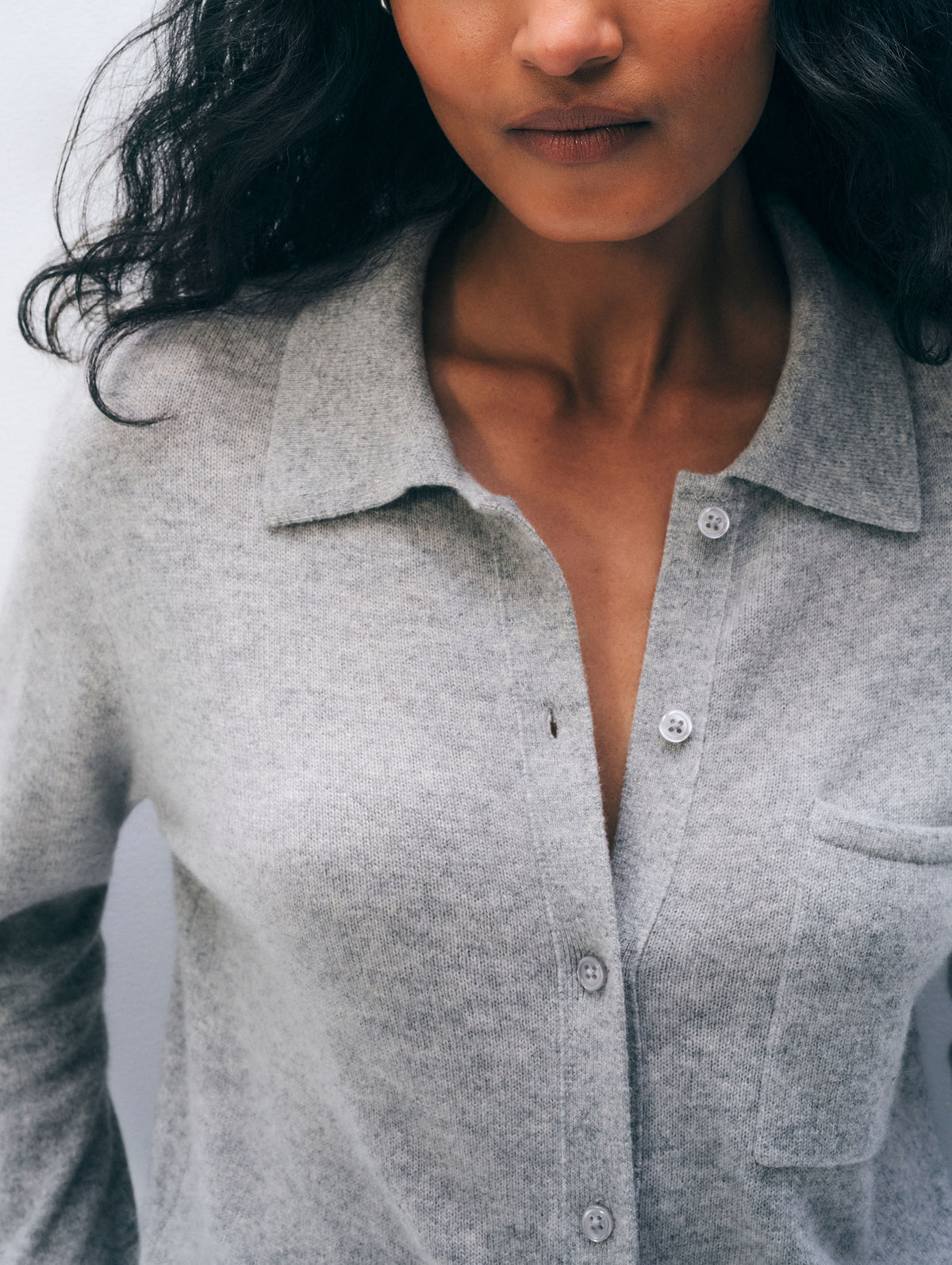 Cashmere Button Down