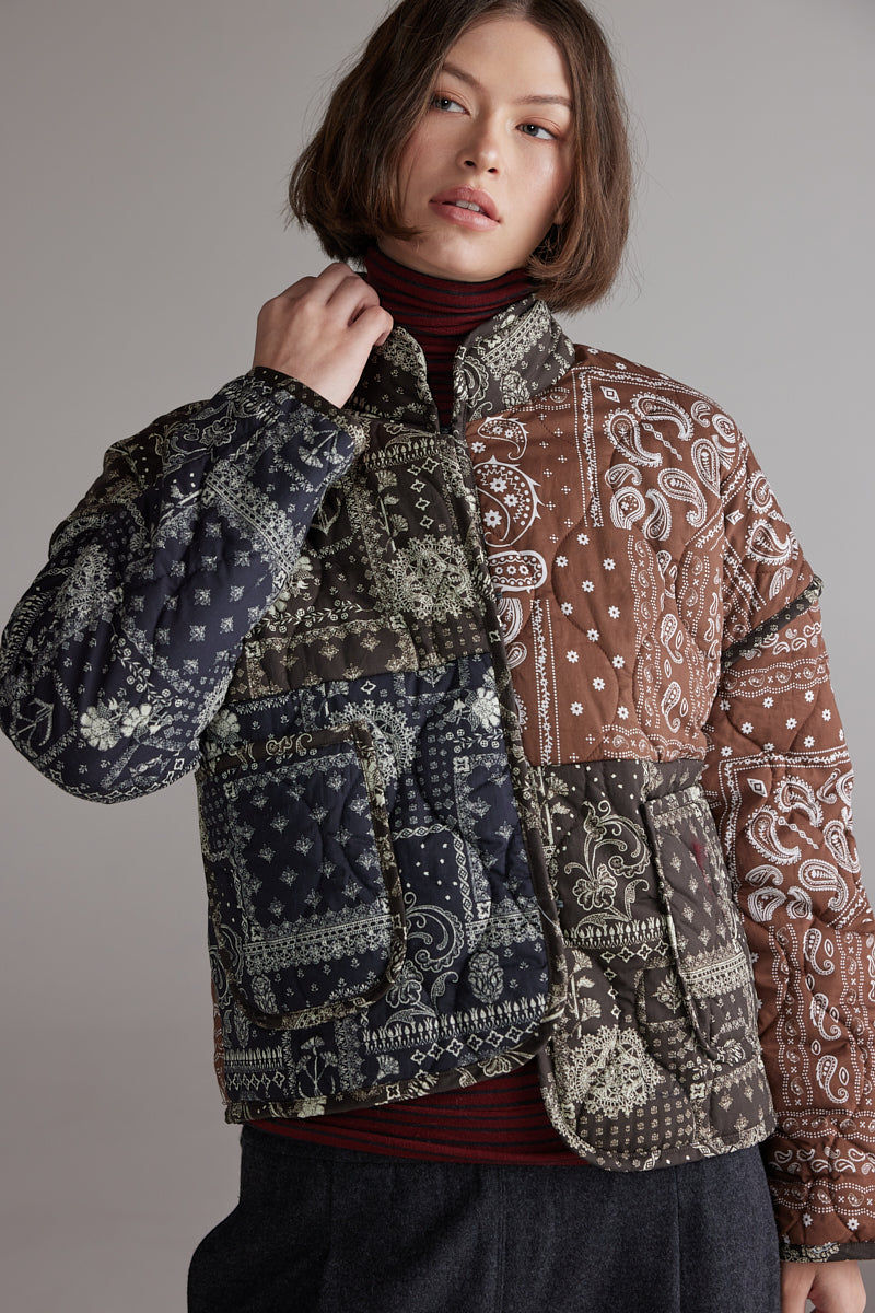 Patched quilt Jacket