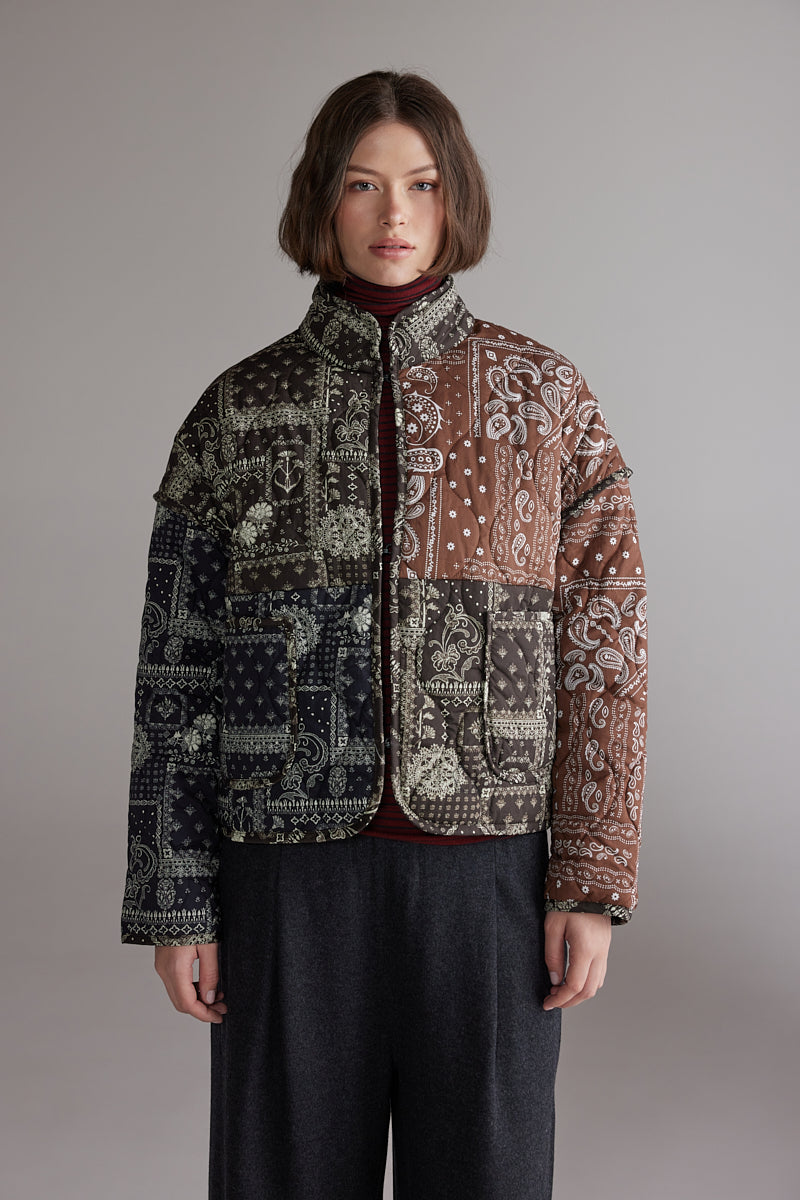 Patched quilt Jacket