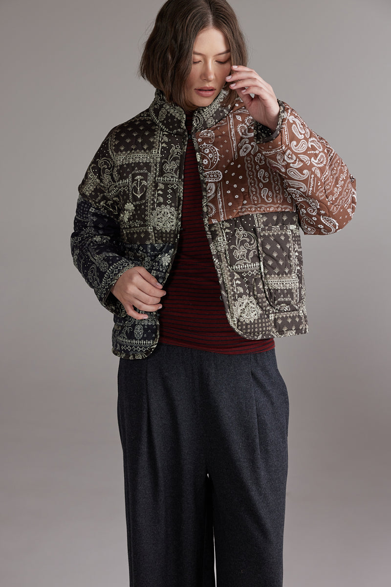 Patched quilt Jacket
