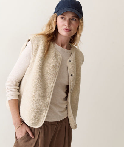 Mila Reversible Sherpa Vest