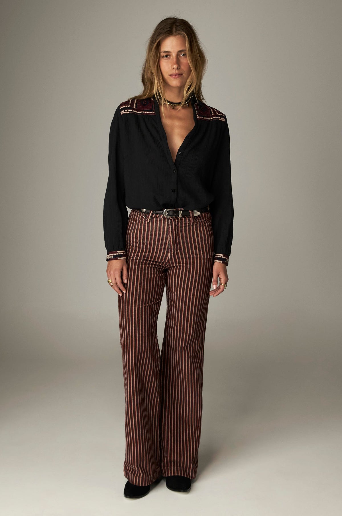 Marceau Pant in Retro Stripes