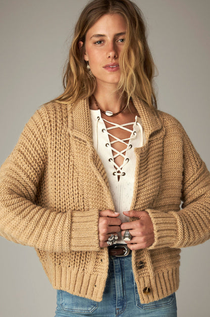 Elsa Cardigan in Caramel