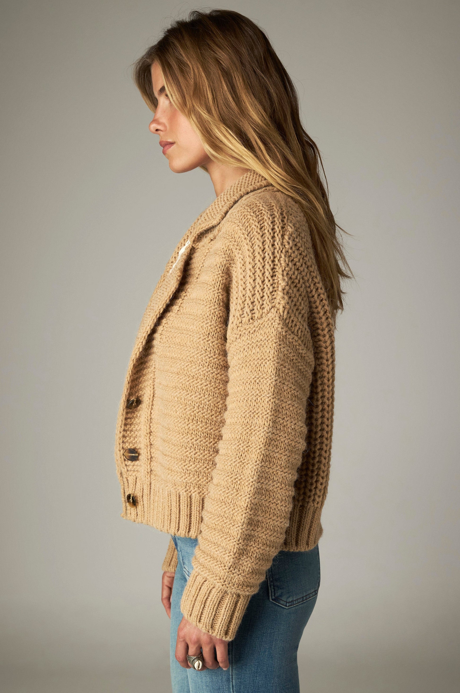 Elsa Cardigan in Caramel