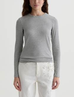 Julia Long Sleeve in Heather Grey