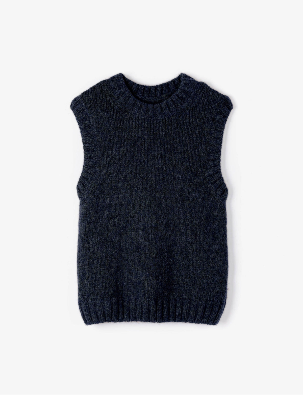 Knitted Tank in Navy