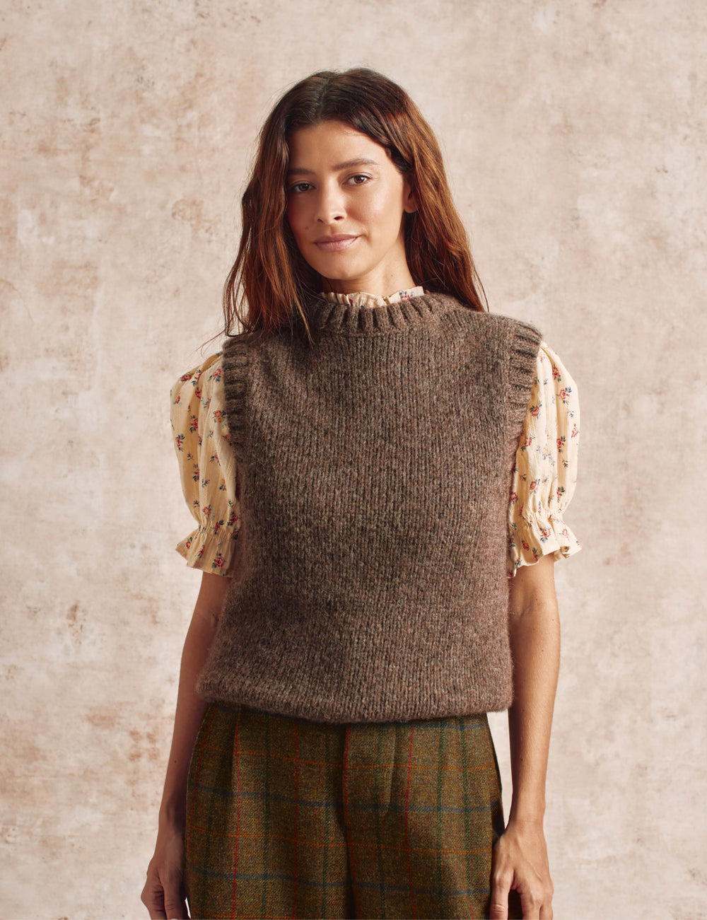 Knitted Tank in Taupe