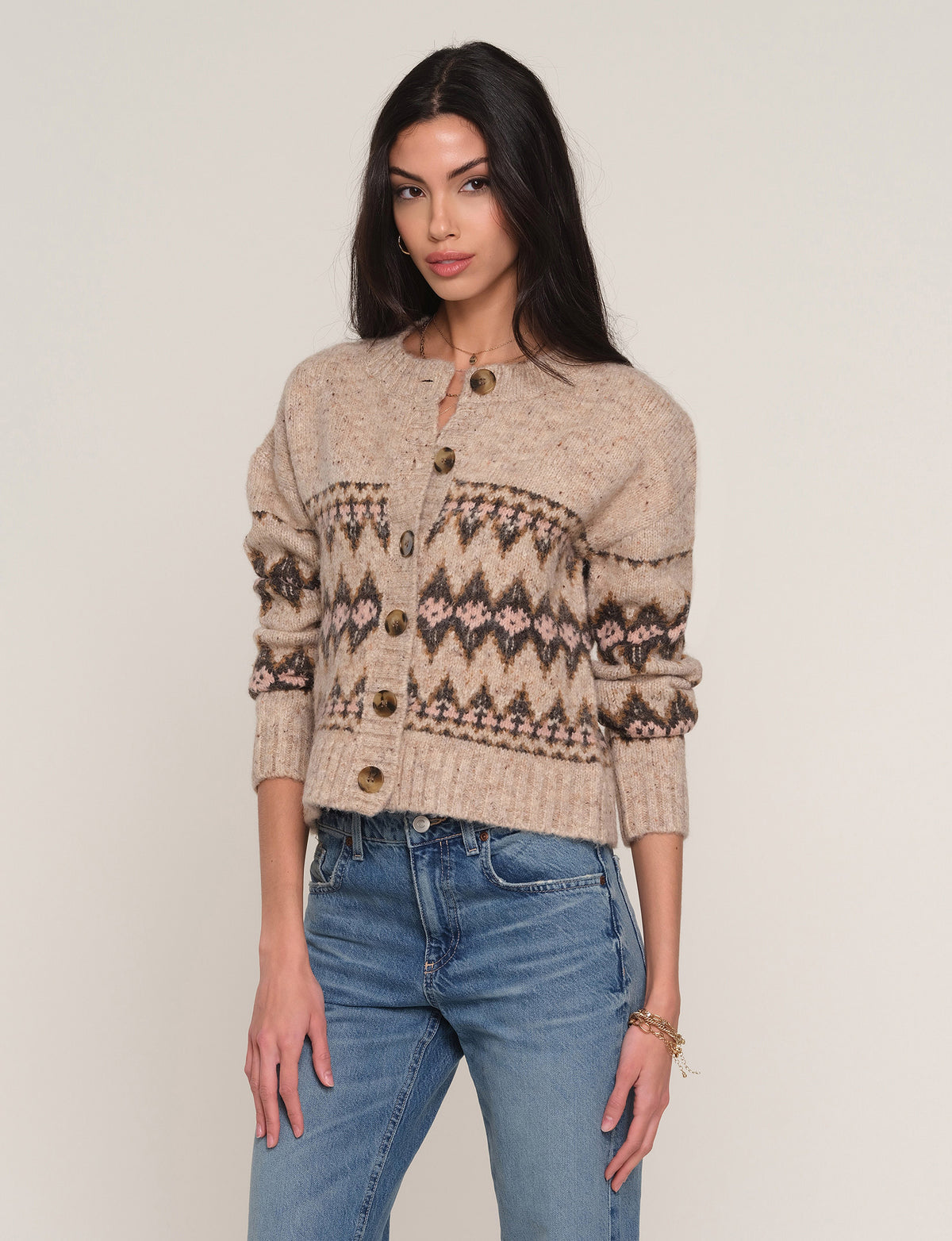 Heartloom Carlson Cardi in Oat