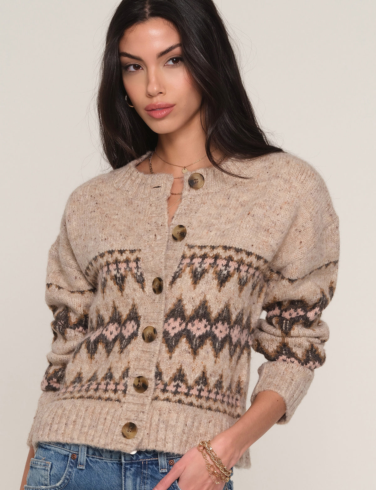 Heartloom Carlson Cardi in Oat