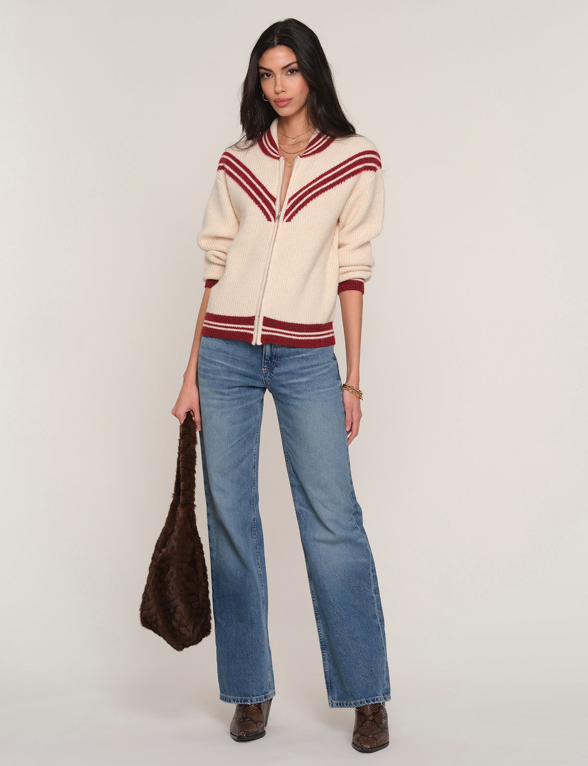 Heartloom Devon Cardi in Ivory