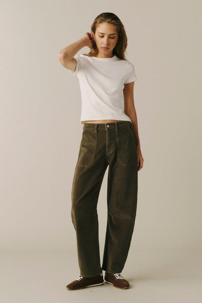 warp + weft BNA Corduroy Pants in Olive Grove