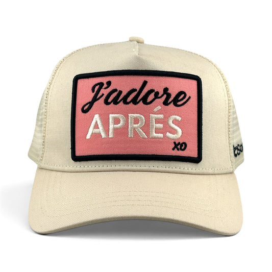 J'adore Aprés Trucker Hat - Ivory
