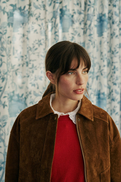 LEATHER BOMBER JACKET
