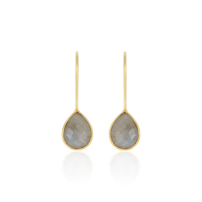 Tear Drop Earrings Labradorite