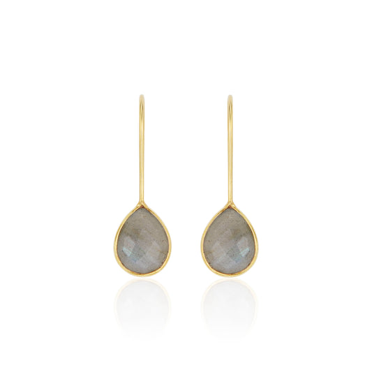 Tear Drop Earrings Labradorite