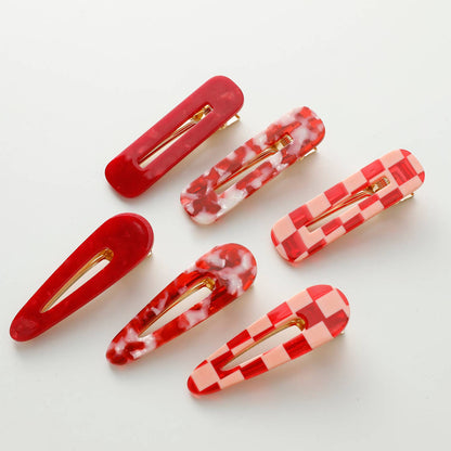 Gemma Valentine | Printed Barrette Hair Clip (Set of 2)