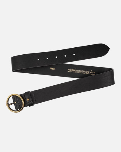 Vintage Full-Grain Leather Belt for Women