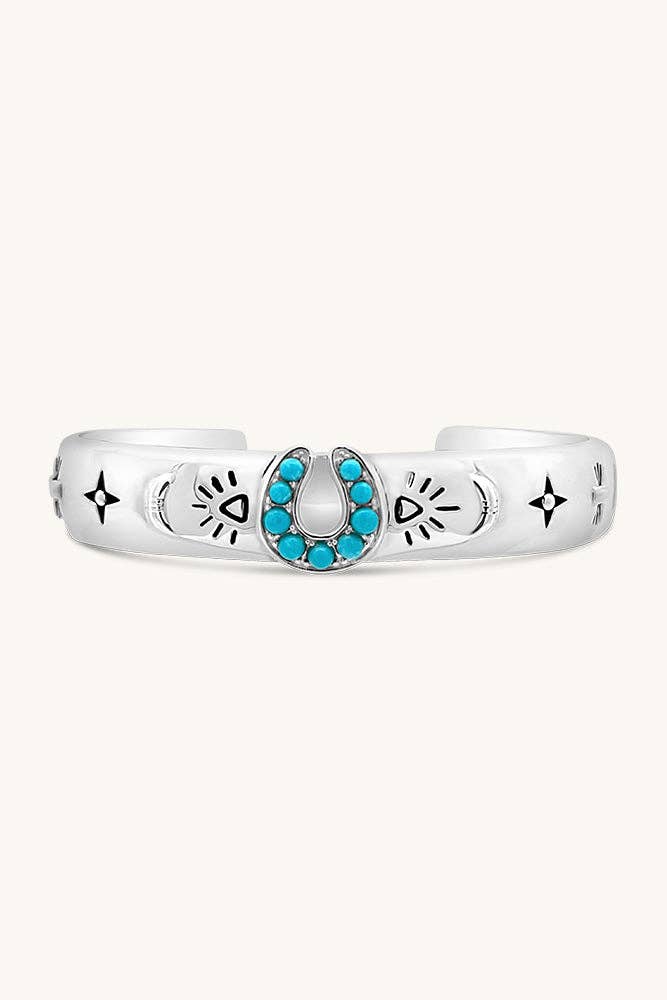 Lucky Stars Cuff Bracelet - Silver