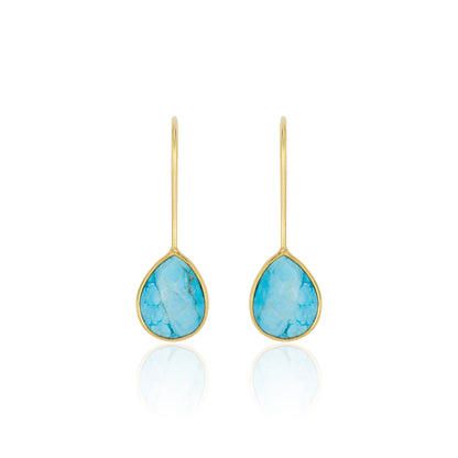 Milan Drop Earrings Turquoise