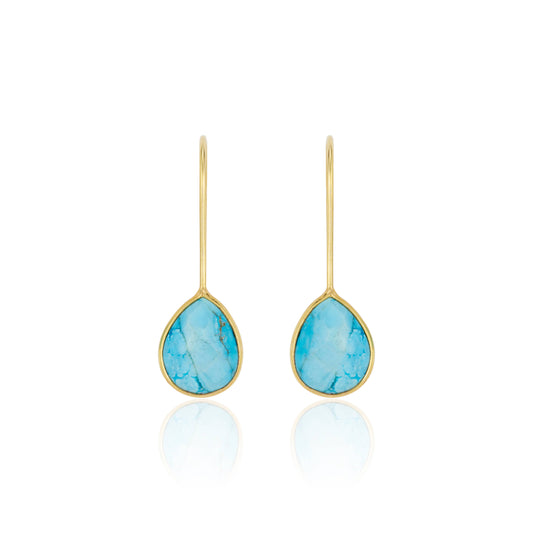 Milan Drop Earrings Turquoise
