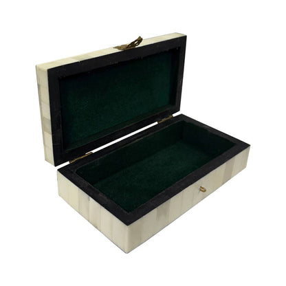 Thistle and Sprigs Printed Trinket Box, 6-1/4"