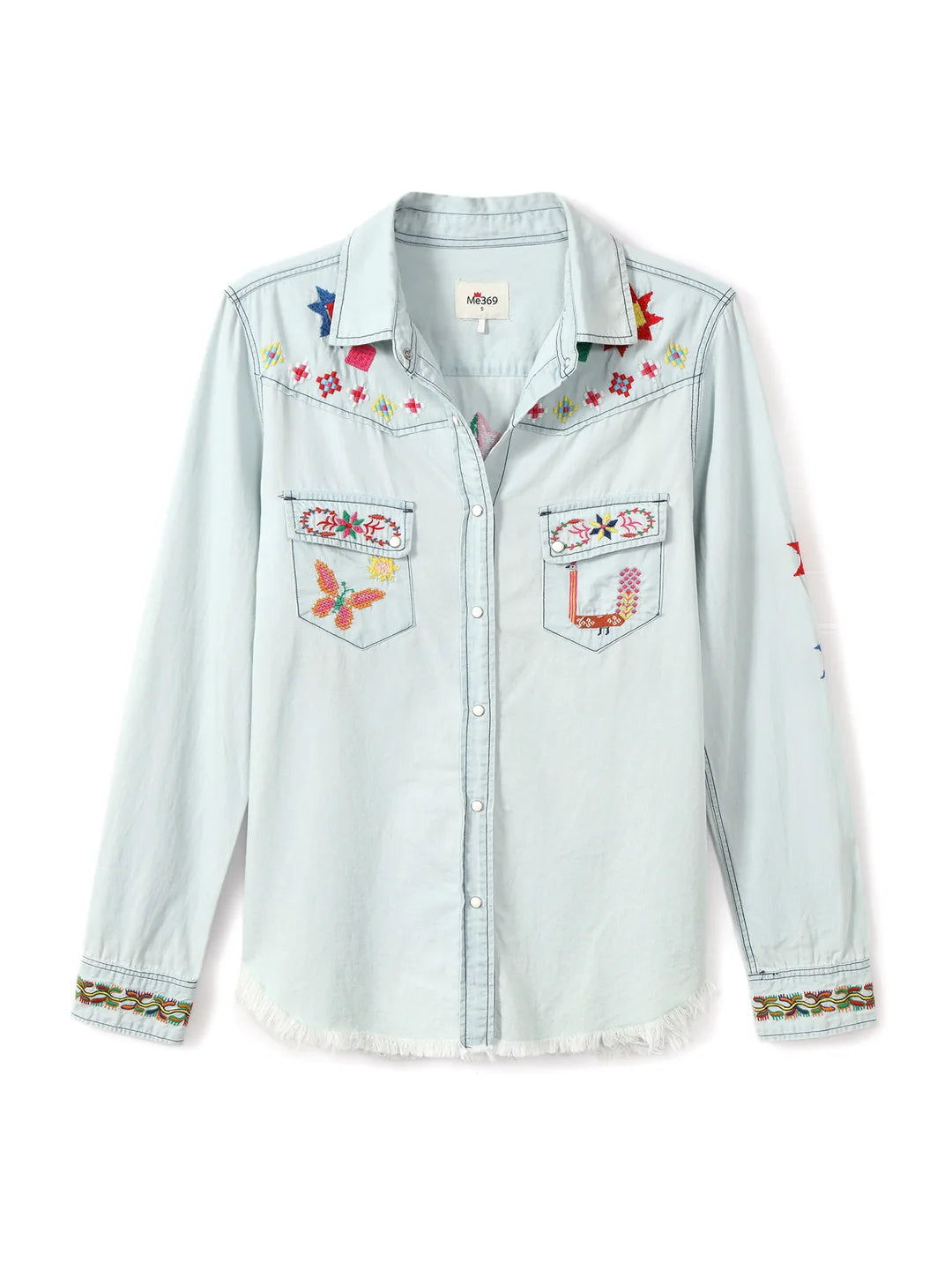 Me369 Opan Embroidered Denim Shirt