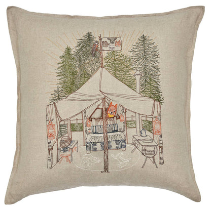Camper Fox Pocket Pillow