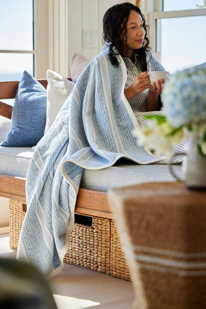 Market Stripe Fog Blanket