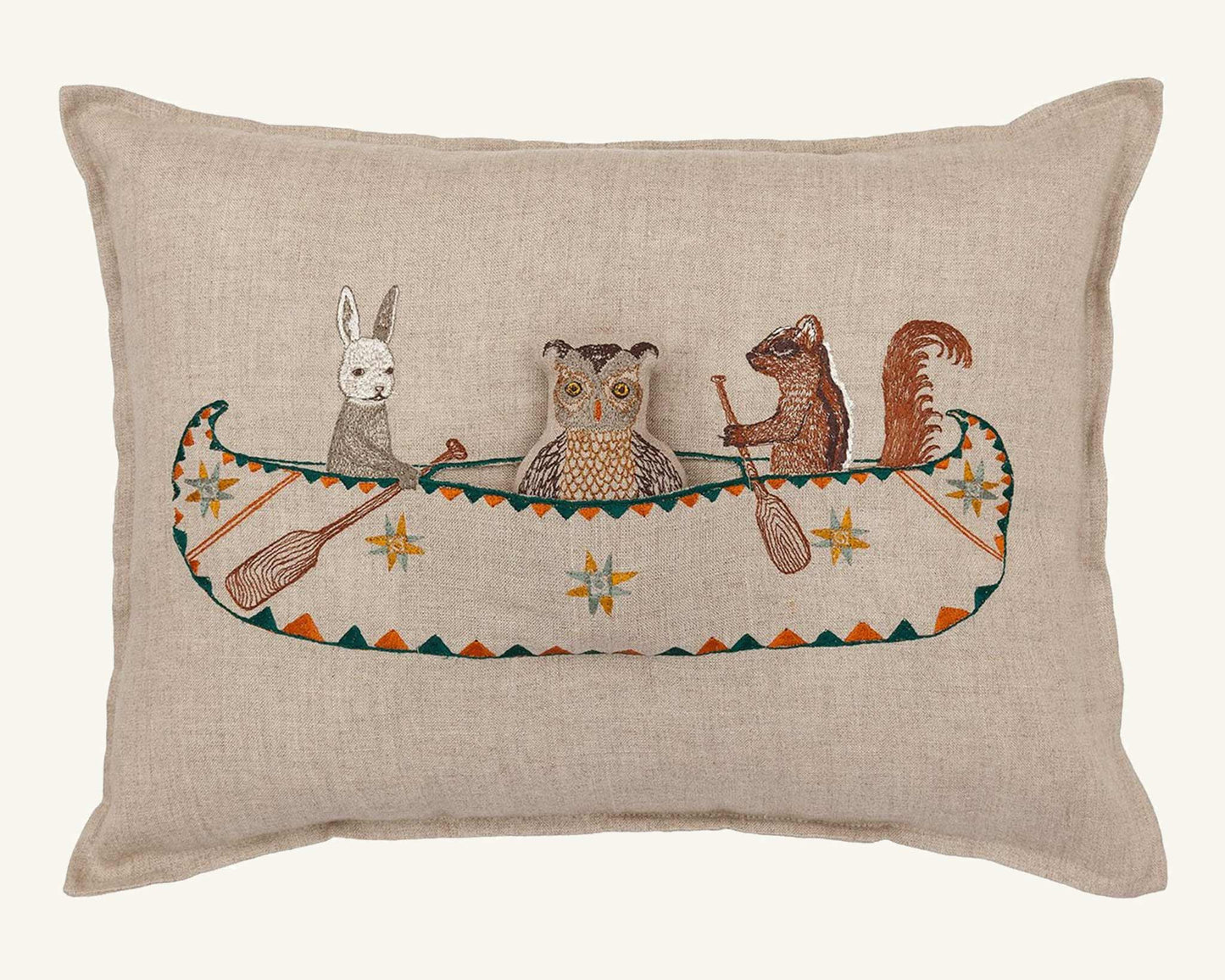 Friends Canoe Pocket Pillow with Down Insert