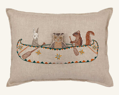 Friends Canoe Pocket Pillow with Down Insert
