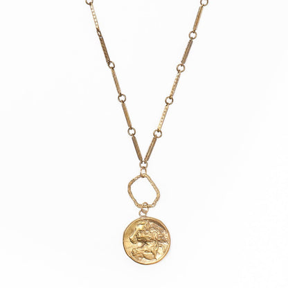 Horses Coin Circle Necklace 