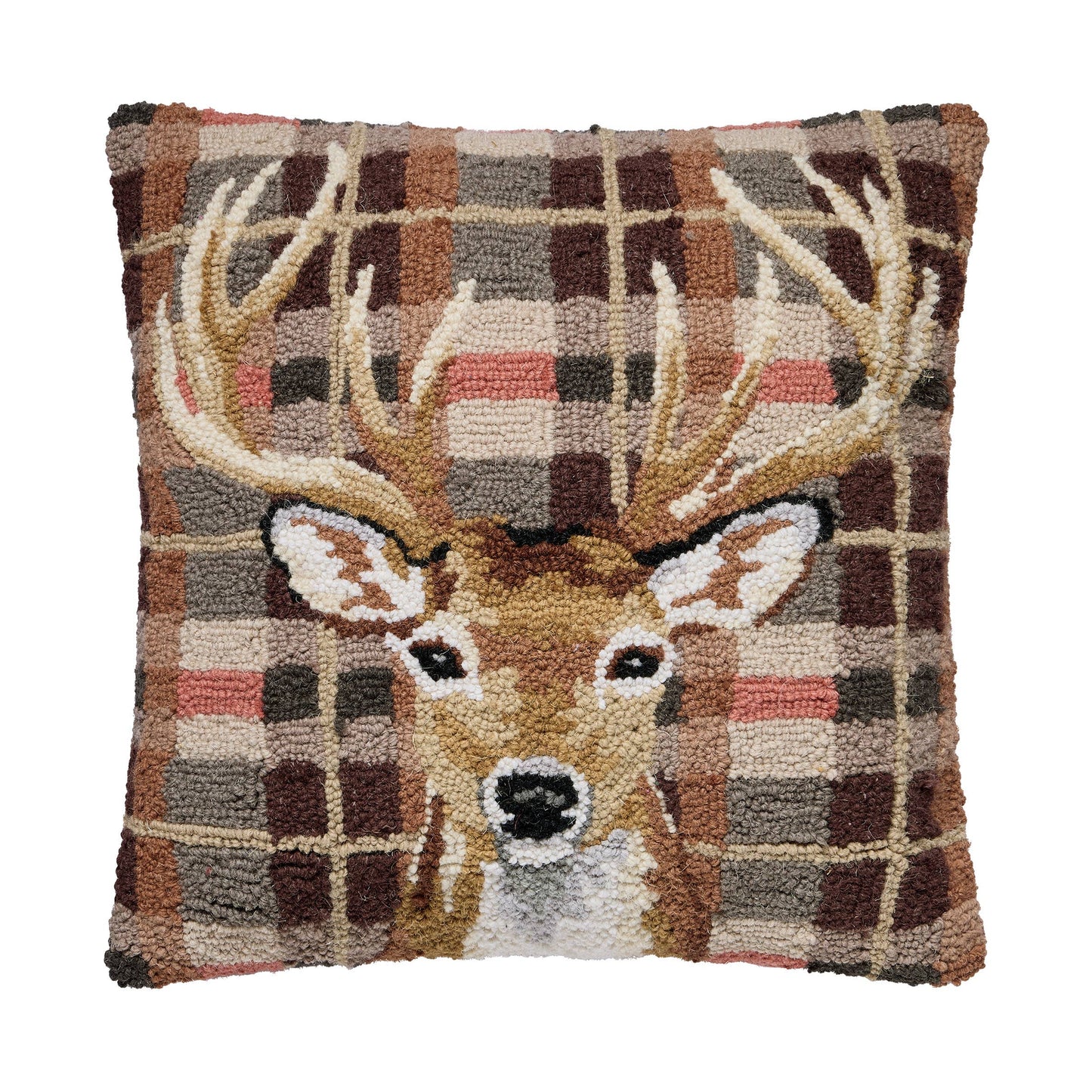 Deer Tartan Hook Pillow