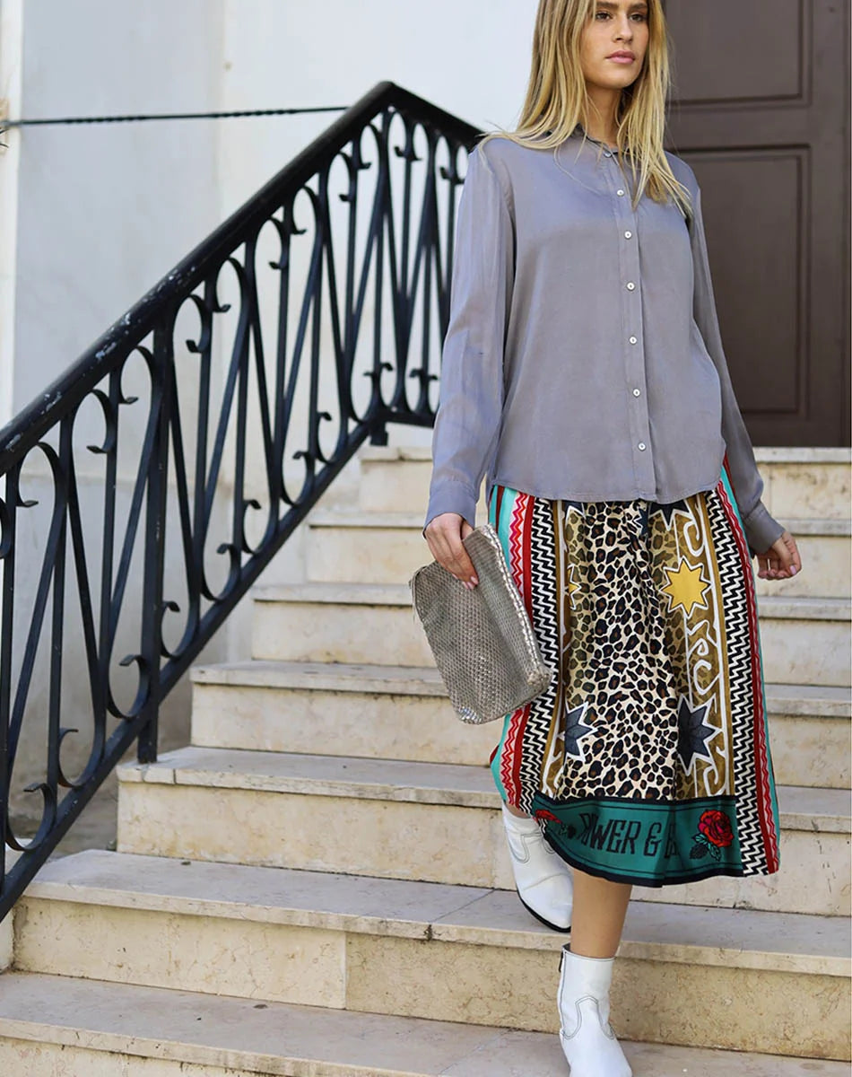 Me369 Hailey Printed Skirt