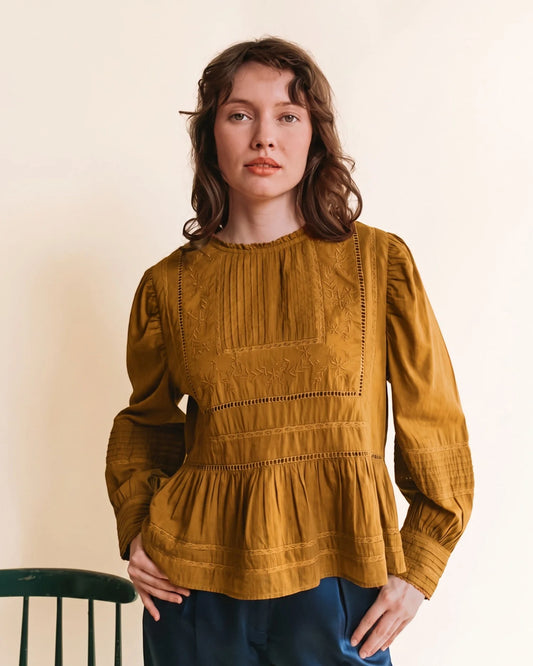 Emile et Ida Vintage Peplum Blouse