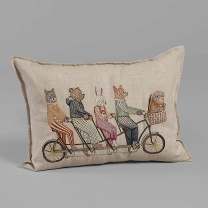 Tandem Bike Pocket Pillow