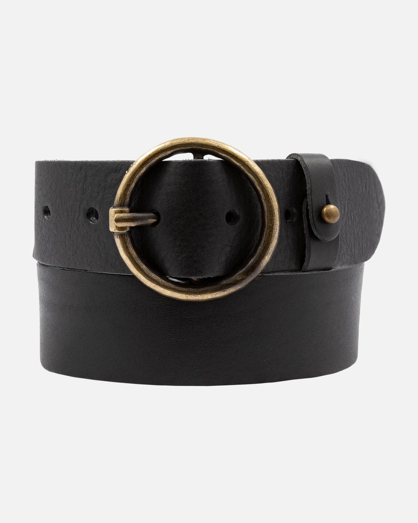 Vintage Full-Grain Leather Belt for Women