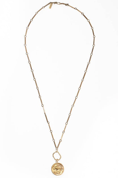 Horses Coin Circle Necklace 