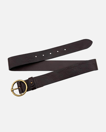 Vintage Full-Grain Leather Belt for Women
