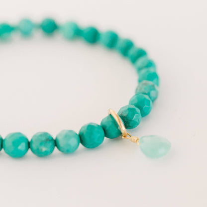 Royal Gemstone Bracelet Green Turquoise
