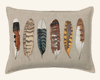 Medium Feathers Pillow with Down Insert
