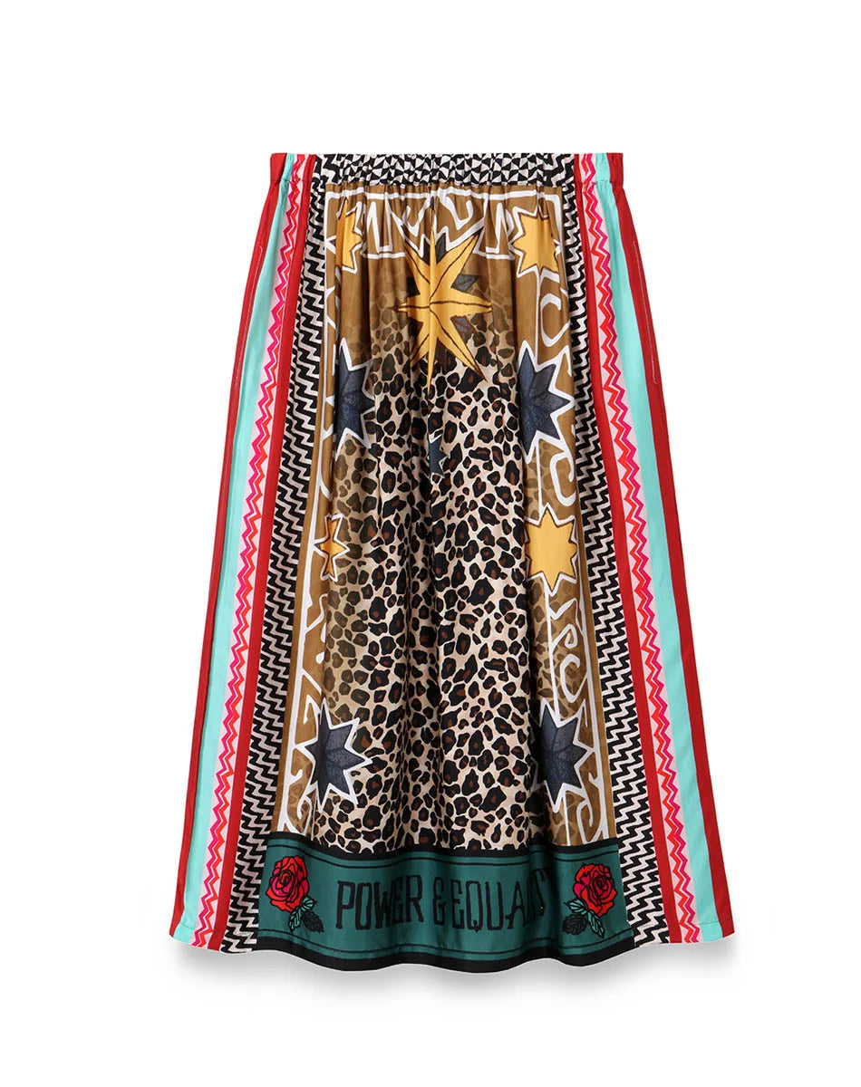 Me369 Hailey Printed Skirt