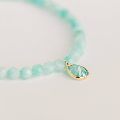 Posh Mini Beaded Bracelet Amazonite