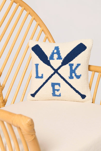Lake & Oars Pillow 14"x14"